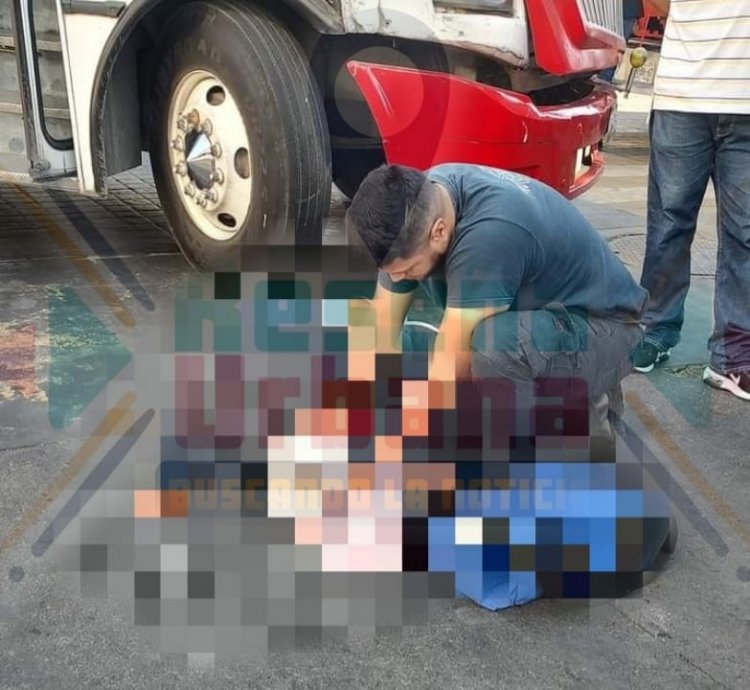 ARROLLADO UN ADULTO MAYOR EN PLENO CENTRO DE TEPIC