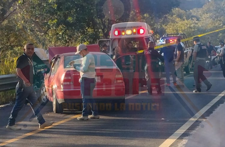 TRAGEDIA EN LA CARRETERA 200 TPC-PTO VALLARTA, MUEREN PAPA E HIJO 