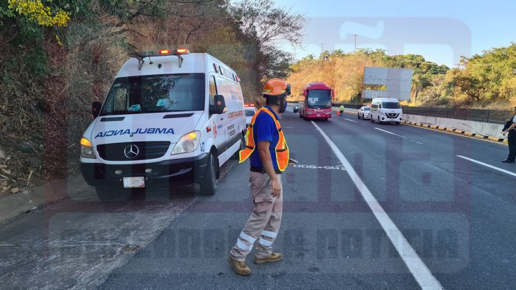 CHOCADO Y ABANDONADO DEJA VEHÍCULO EN LA AUTOPISTA TPC-MZT