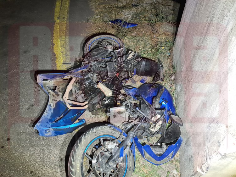 HACEN TRANSFORMES A MOTOCICLETA TRAS ACCIDENTE