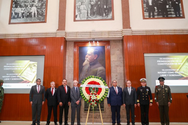 Conmemora Congreso 106 aniversario de la Constitución Mexicana