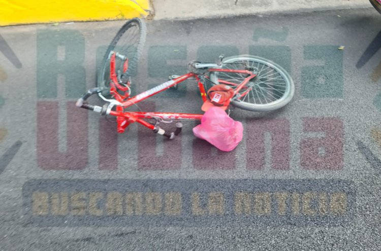 SE CRUZA LA AV INSURGENTES EN SU BICICLETA Y TERMINA LESIONADO