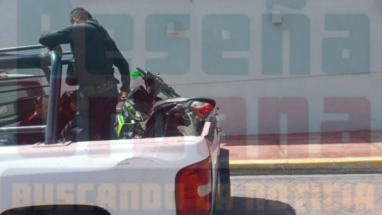 DETENIDOS CON MOTOCICLETA ROBADA EN INF MIRADOR