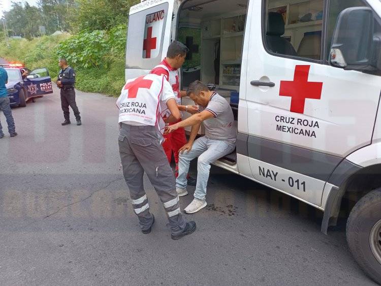 CASI PIERDE LOS DEDOS DE SU MANO EN VOLCADURA