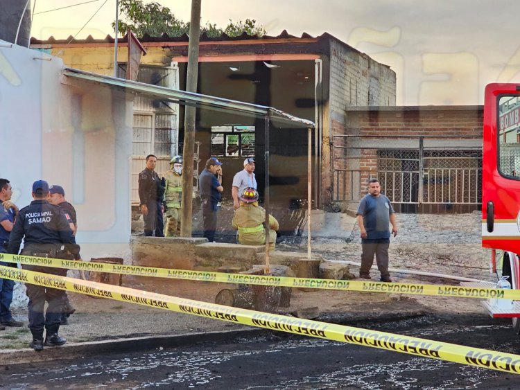 EXPLOSIÓN EN BODEGA DE VENTA CLANDESTINA DE GASOLINA Y CERVEZA