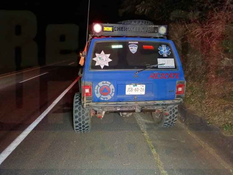 REPARTIDOR TERMINA LESIONADO EN LA AUTOPISTA TPC-MZT