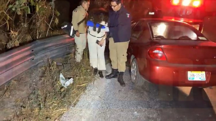 3 LESIONADOS EN ACCIDENTE EN LA CARRETERA XALISCO-PANTANAL