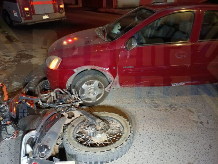 3 ACCIDENTES DE MOTOCICLETAS EN DOS HORAS EN LA CIUDAD