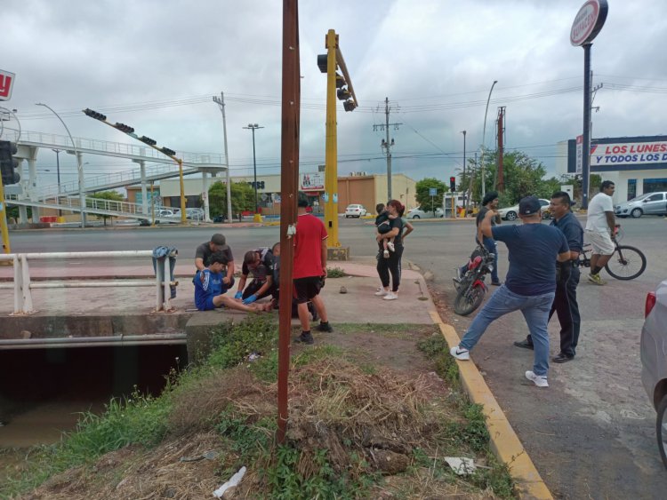 MENOR EN MOTOCICLISTA RESULTA LESIONADO