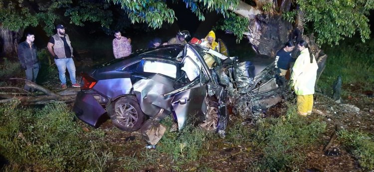 MORTAL ACCIDENTE EN LA CURVA DE “LAS 3 CRUCES” EN VILLA HIDALGO