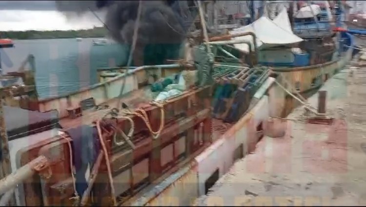 SIN VIDA MASCULINO EN EXPLOSION DE BARCO PESQUERO